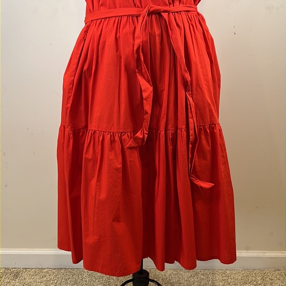 NWT Roller Rabbit Sleeveless Red Tiered Midi Dress - Size XL - Picture 5 of 11